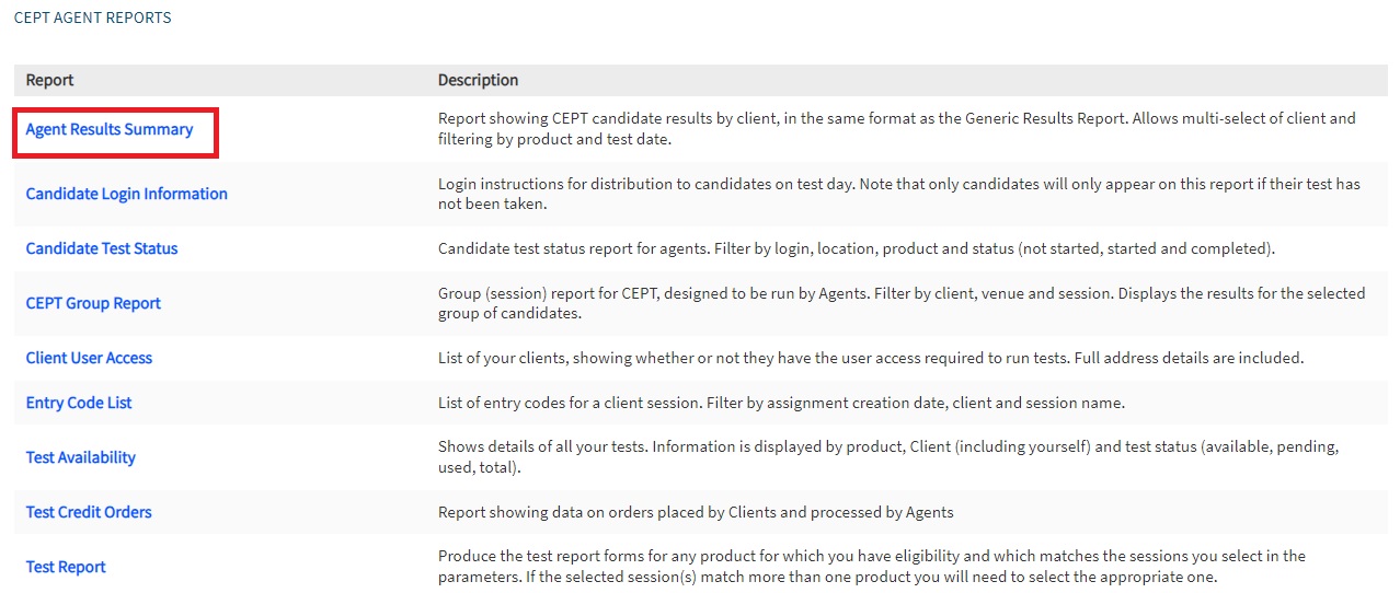 Cambridge English Placement Test (CEPT) - Accessing Candidate Results ...