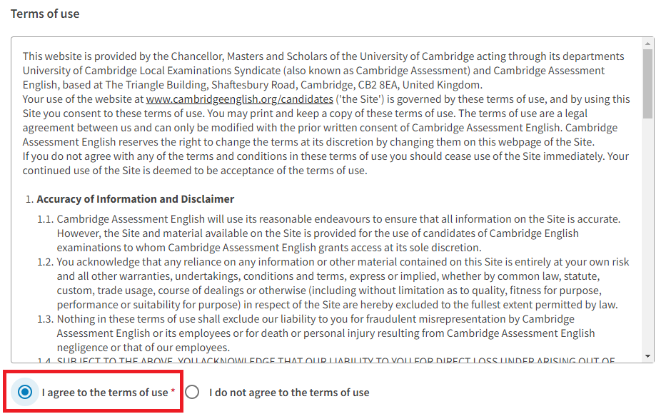 Cambridge English Results Service for Candidates