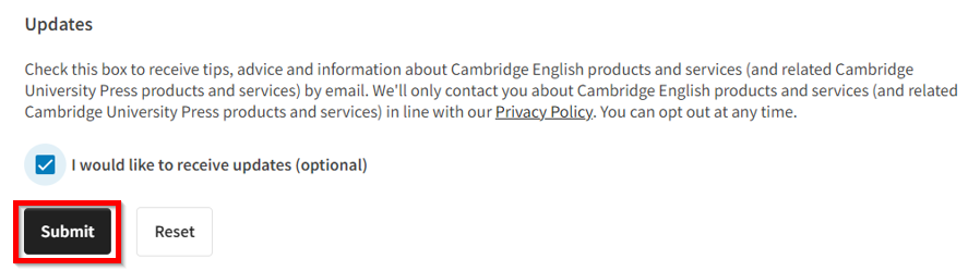 Cambridge English Results Service for Candidates