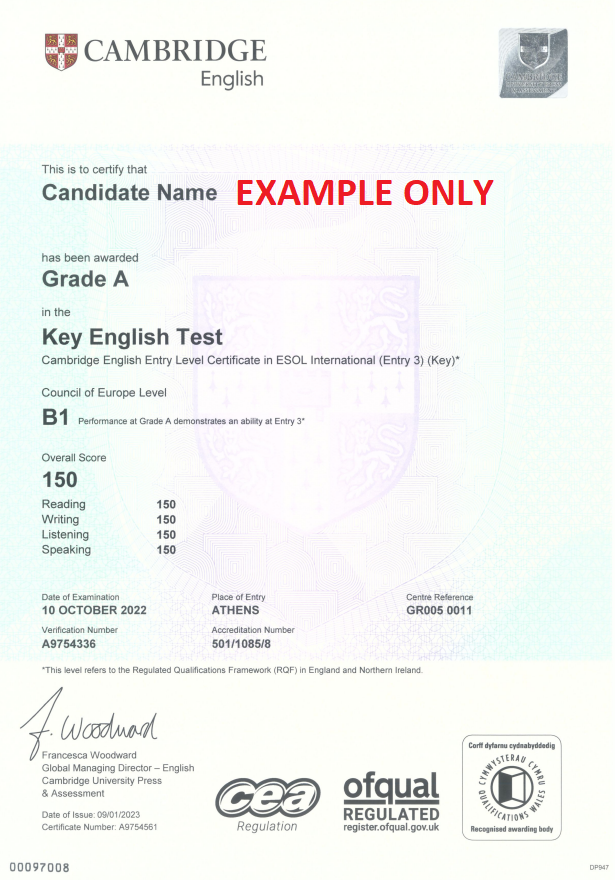 Cambridge Certificate C1 Sample